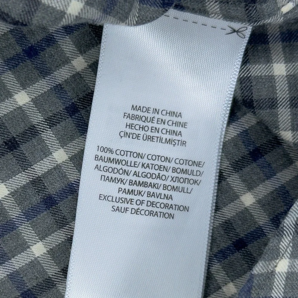 Polo Ralph Lauren Long Sleeve Button Up Cotton Men's Med Green‎ Plaid Blue Pony